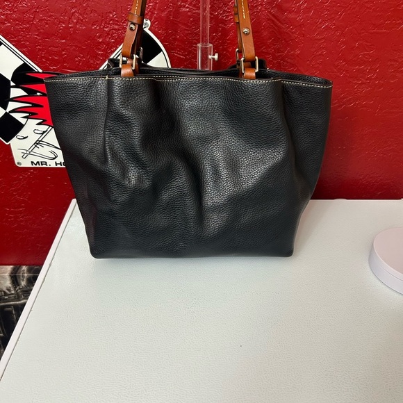 Dooney & Bourke Black Pebbled Leather Tote - Picture 2 of 15